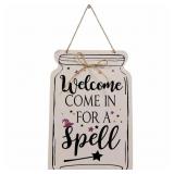 New  Mason Jar Decor Hanging Wood Sign Fall 12"