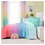 New Rainbow Ombre Polyester Bedding Set