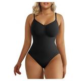 Medium SHAPERX Women's Seamless Shapewear Bodysuit
