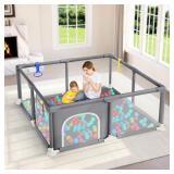 Dripex Baby Playpen, 47 47 Inch Small Playpen for
