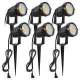 6pk 12V 5W LED Landscape Spotlight Low Voltage 300