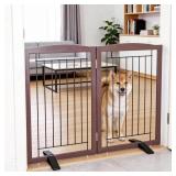$70 Freestanding Dog Fence Indoor, Foldable