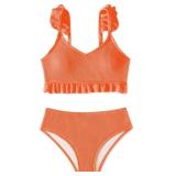 11-12Y Girls Swimsuit, 2 Piece Bikini Bathing Swim