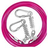 Dog Tie Out Cable - 10/15/20/25/30FT Heavy Duty fo