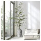 $146 Everleaf 7.2 ft Tall Faux Black Olive Tree, S