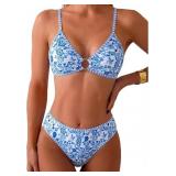 Medium Women's Two Piece Bikini Sets O Ring Front