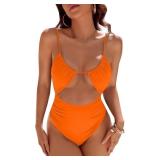 XL Womens One Piece Swimsuit Tummy Control Bathing