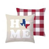 Texas Home Reversible Outdoor Throw Pillow 16 X 16
