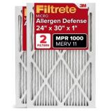 Filtrete 24x30x1 AC Furnace Air Filter, MERV 11, M