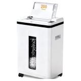 $265 200-Sheet Auto Feed Paper Shredder, Touchscre