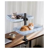 L&W BROS. Double Layer Cat Desk Bed   Adjustable D