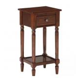 $73 French Country Espresso Khloe Accent Table
