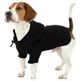 Large Dog Sweater Suit Coat with Legs Hood Pocket