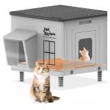 $73 Indestructible Heated Cat House for Outside Ca