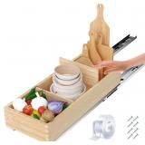 Pull Out Cabinet Organizer, Wood Slide Out Wood Dr