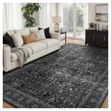 $135 Dark 7x10 Rugs for Living Room, Vintage Farmh