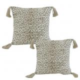 Set 2 Decorative Throw Pillow 20-in x 20-in