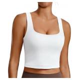 XL Sports Bra for Women Square Neck Longline Tank