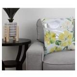 Floral Garden, Metallic, Yellow, White Bird and Ac