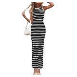 Small Sundresses for Women 2026 Summer Striped Kni