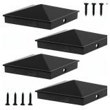 Heavy-Duty 4x4 Aluminum Pyramid Post Caps -
