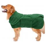Big Dog Drying Coat Dressing Gown Towel Robe pet M