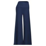 Small Women's Stretchy Wide Leg Palazzo Lounge Pan