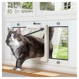 $90 Cat Door for Window, Quick Installation Adjust