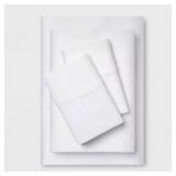 Queen Solid Performance 400 Thread Count Sheet Set