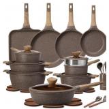 $200 CAROTE 31pcs Pots and Pans Set Non Stick, Coo
