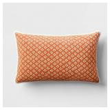 Lumbar Block Print Pillow Rust - Threshold