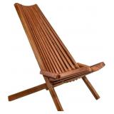 $166 Outdoor Wooden Folding Chair Low Profile Acac