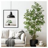 $130 Bailikang Artificial Ficus Tree Indoor 7ft, L