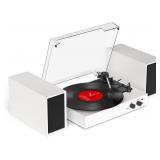 Record Player with External Speakers Vintage