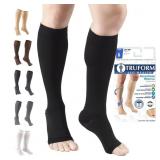 2 Pack Truform 20-30 mmHg Compression Stockings fo