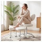 $120 Ergonomic Cross Legged Chair with Wheels,360
