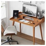 $229 Mid Century Modern Desk, 41' Wood Home Office