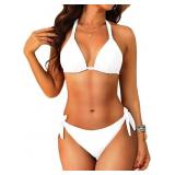 Small Women Halter Bikini Set - Two Piece Triangle