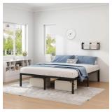 Metal Bed Frame,Queen Size Bed Frame with Storage