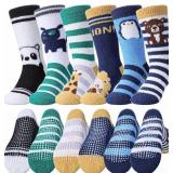 Kids Boys Toddlers Fuzzy Socks with Grips