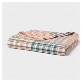 Queen Spring Matelasse Blanket Plaid - Thresh