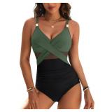 Medium Womens One Piece Swimsuit Metal Modest Tumm