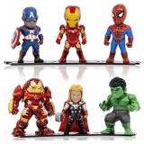 Collectable Action Figure Set - 6 Characters, (6 p