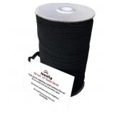 Black 200 Yard 1/4 inch Flat Elastic Band