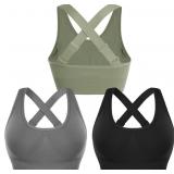 XL 2Pack Adjustable Sports Bra for Women High Supp
