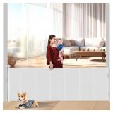 $64 Miumoon 100 inch Retractable Baby Gates 34 inc