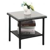 Wicker Rattan Garden Coffee End Table