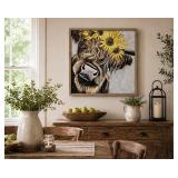 Charming 20x20 Cow Decorative Wall Art