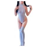 SINROYEE Women Kawaii Anime Onesie SexyCosplay Lin