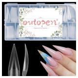 150pcs Long Eagle Claw Nail Forms Matte Full Cover